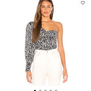 Lovers + Friends one shoulder blouse
